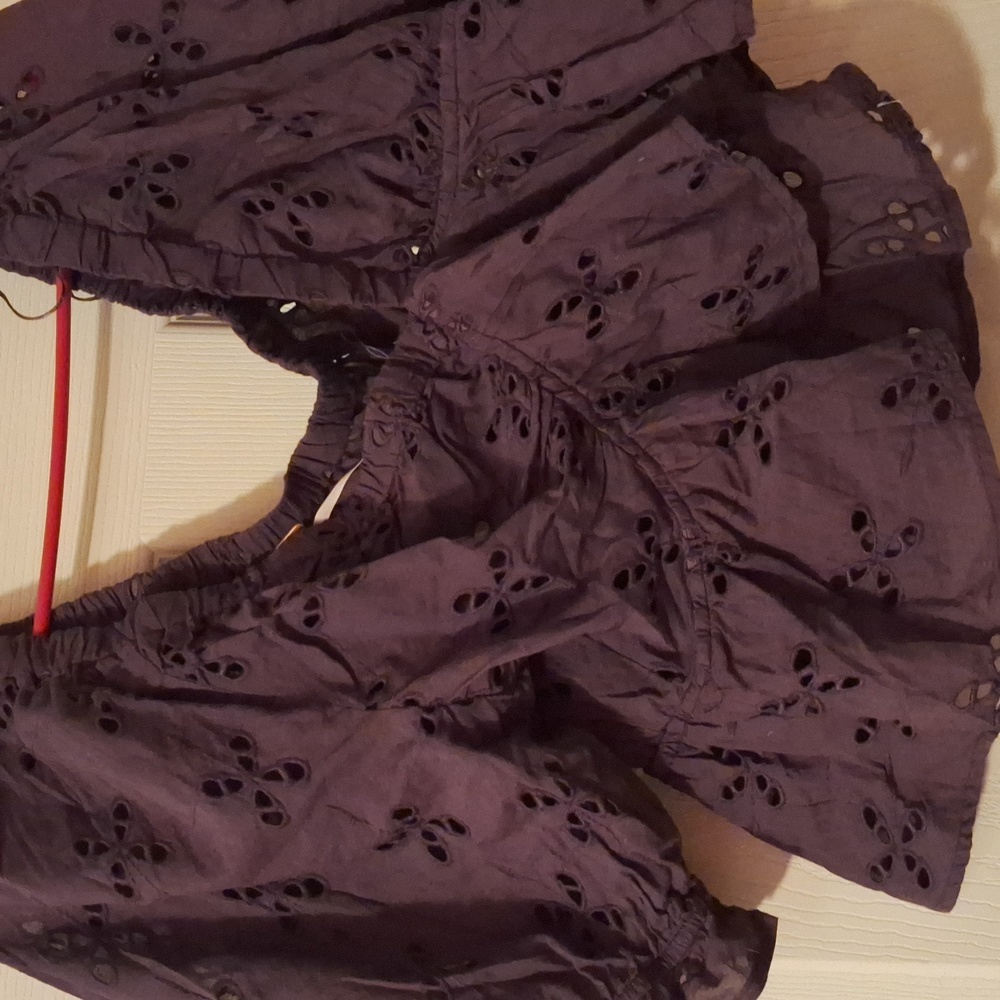 Free people Gardenia Eyelet crop top